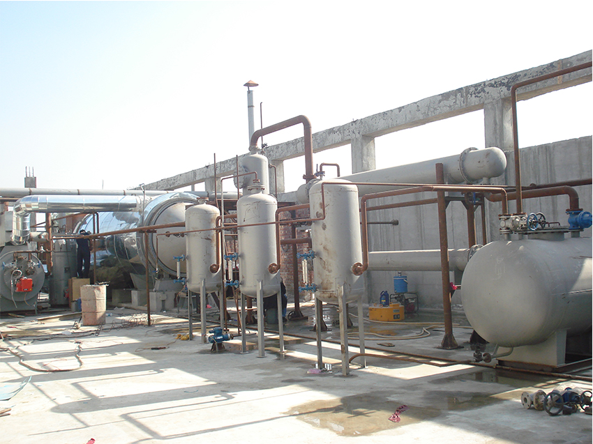 The pyrolysis plant in Pakistan
