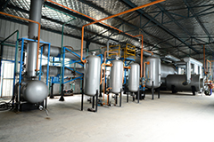 Semi continuous waste tyre(plastic)pyrolysis plant