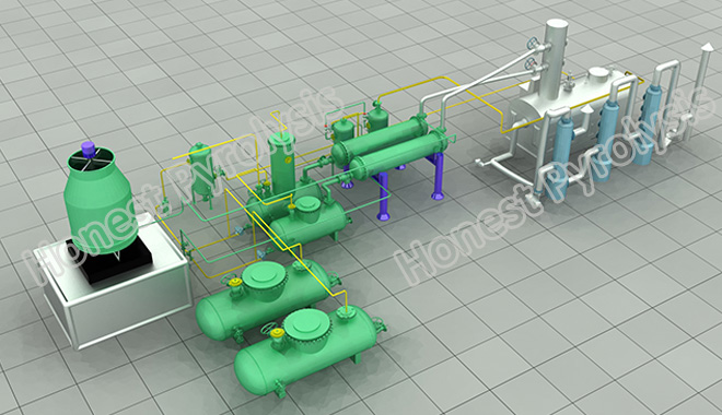 10 T oil distillation plant